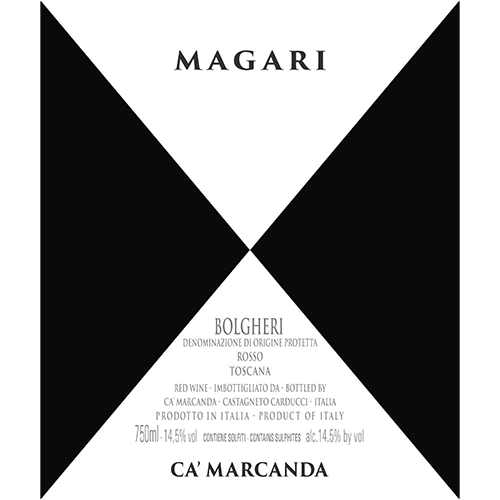 Gaja 'Magari' Ca’Marcanda wine label