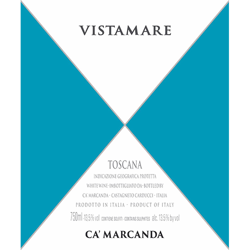 Ca’Marcanda · GAJA Vistamare Toscana IGP wine label