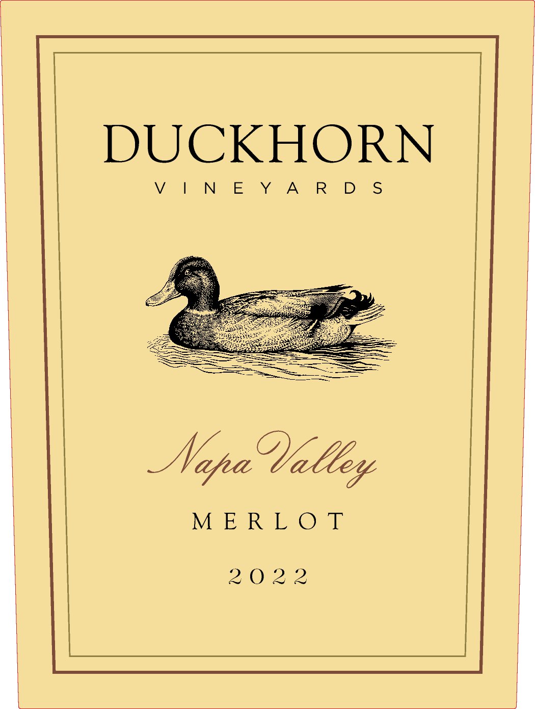 Duckhorn Vineyards wine label