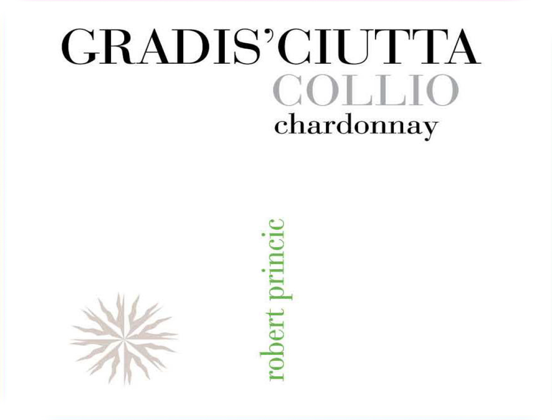 Gradis’ciutta · Robert Princic Collio DOC wine label