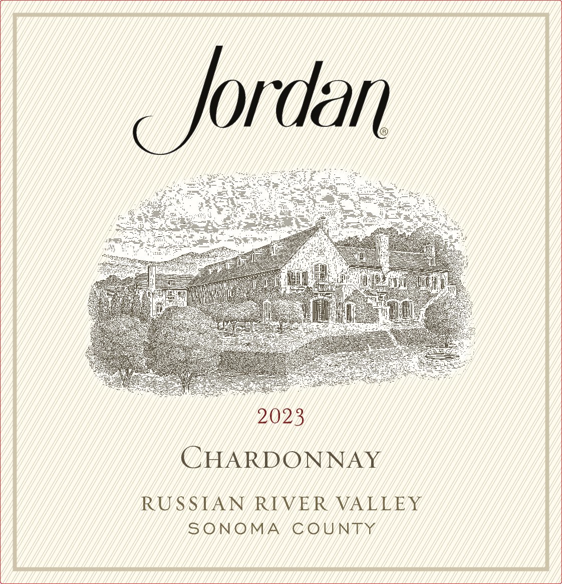 Jordan Vineyard & Winery wine label