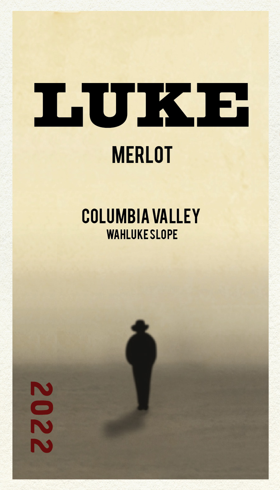 LUKE wine label