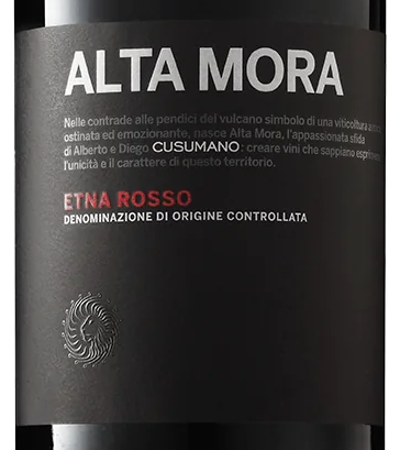 Alta Mora 'Etna Rosso' wine label