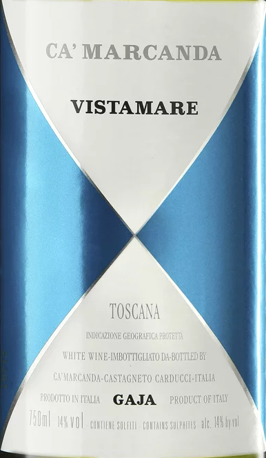 Ca’Marcanda · GAJA Vistamare Toscana IGP wine label