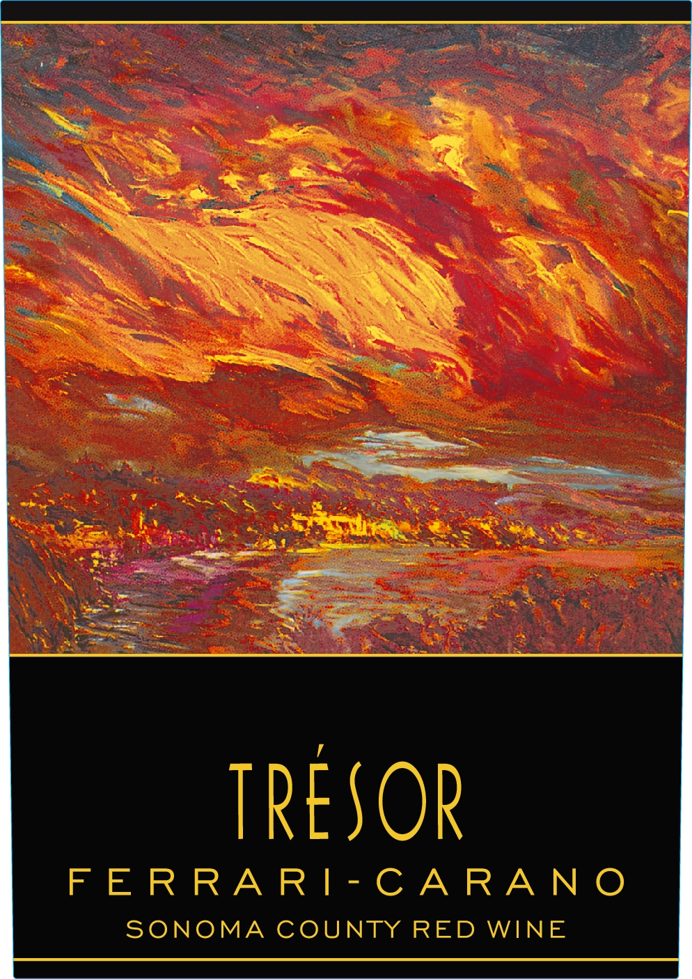 Ferrari-Carano 'Tresor' wine label