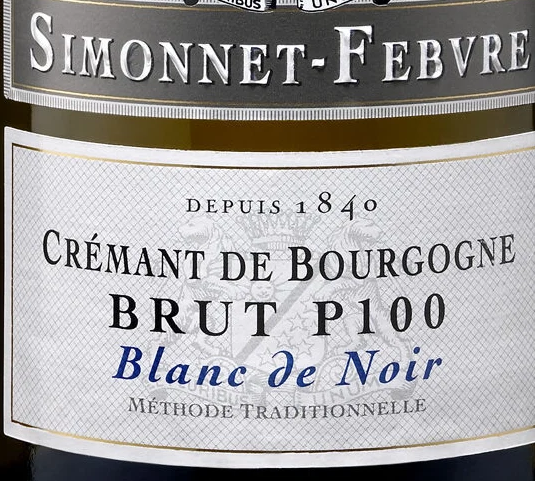 Simonnet-Febvre Crémant de Bourgogne Brut Blanc wine label