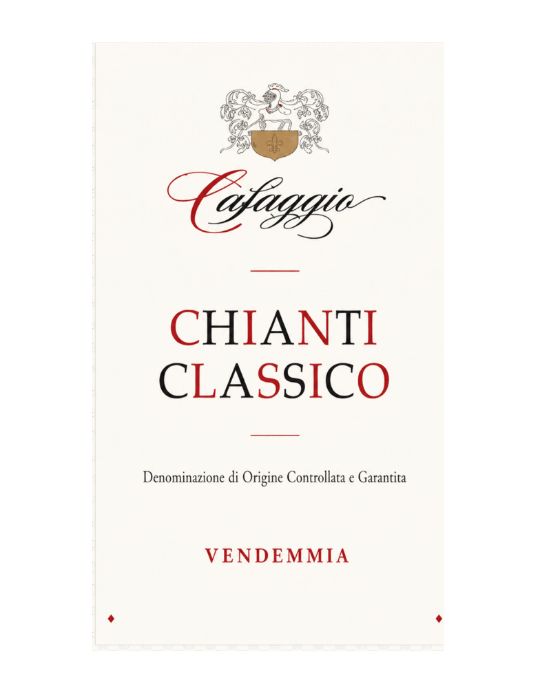 Basilica Cafaggio Chianti Classico Single Estate wine label