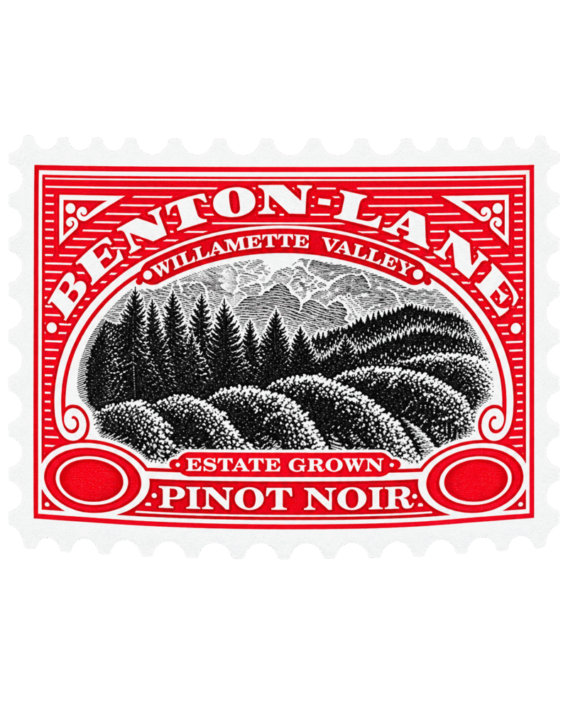 Benton-Lane wine label