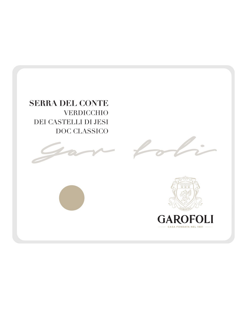 Garofoli Serra del Conte wine label