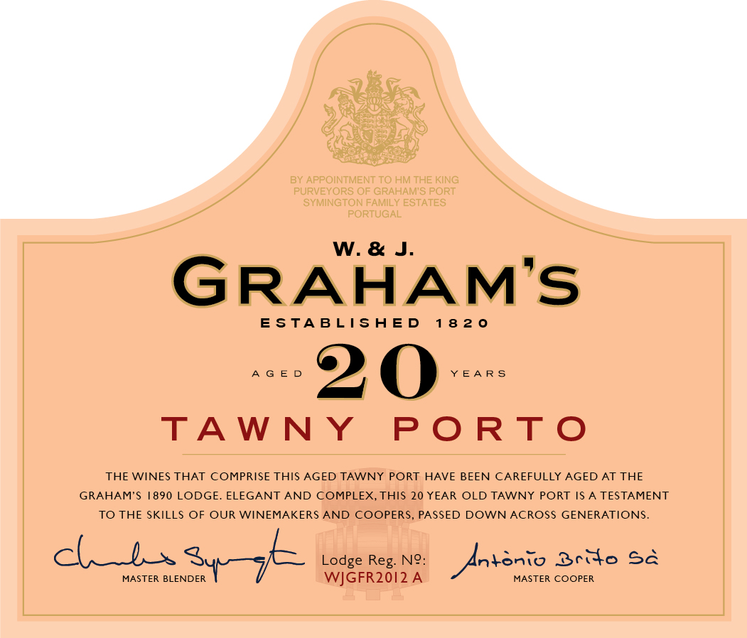 Graham's 20-Year Old Tawny wine label