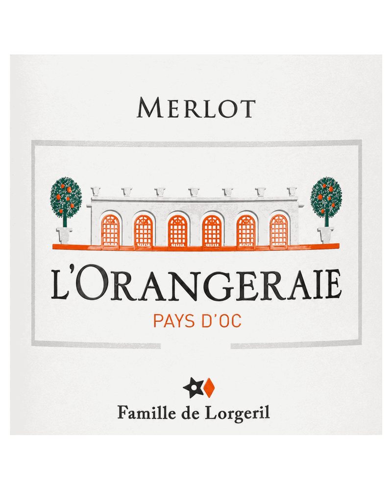 Lorgeril l'Orangeraie wine label