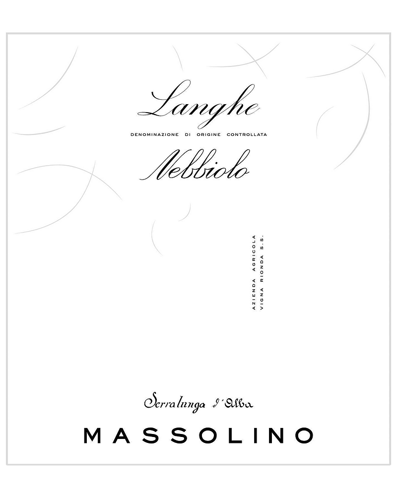 Massolino wine label