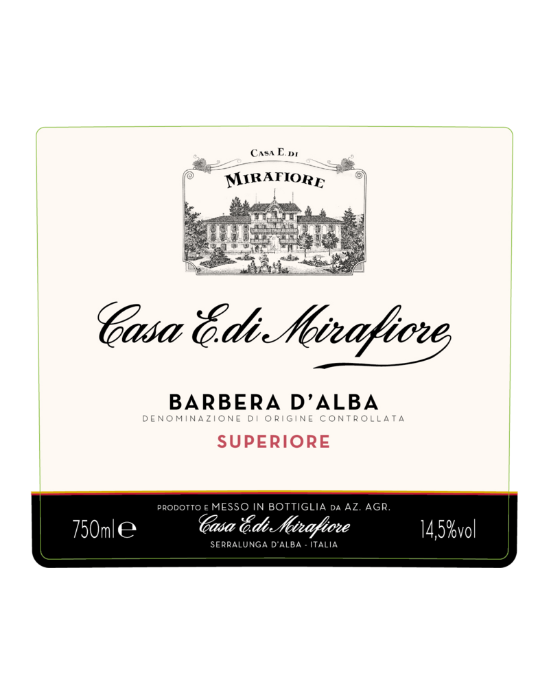 Mirafiore wine label