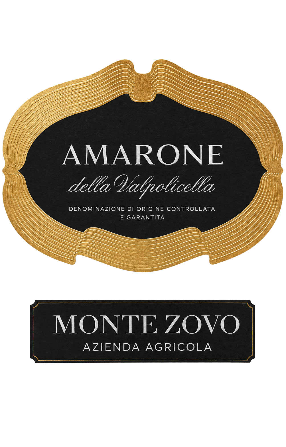 Monte Zovo wine label