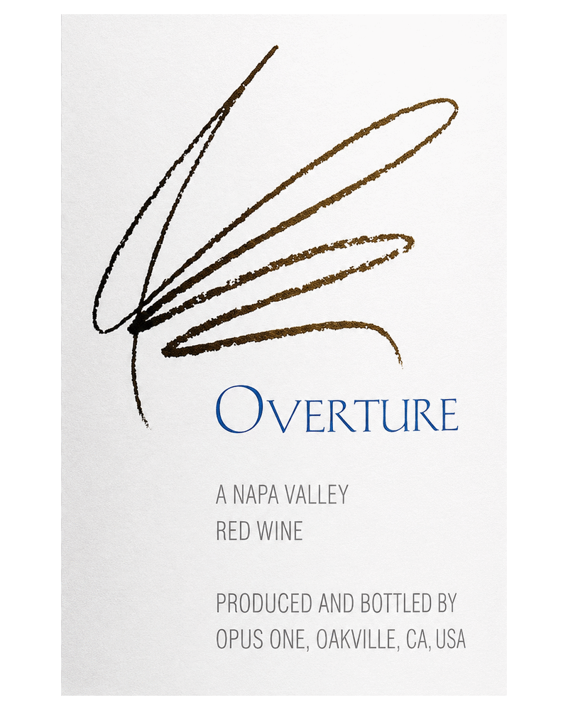 Overture by Opus One wine label