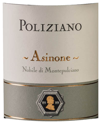 Poliziano Asinone wine label