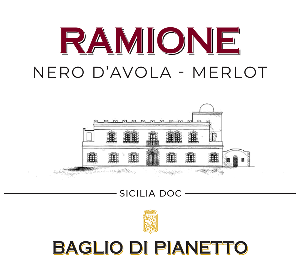Baglio di Pianetto 'Ramione' wine label