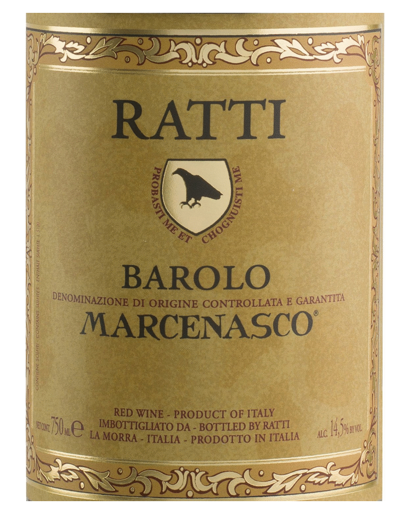 Renato Ratti Marcenasco wine label