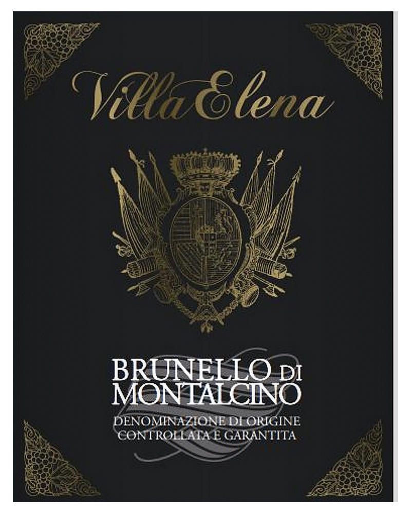 Villa Elena wine label